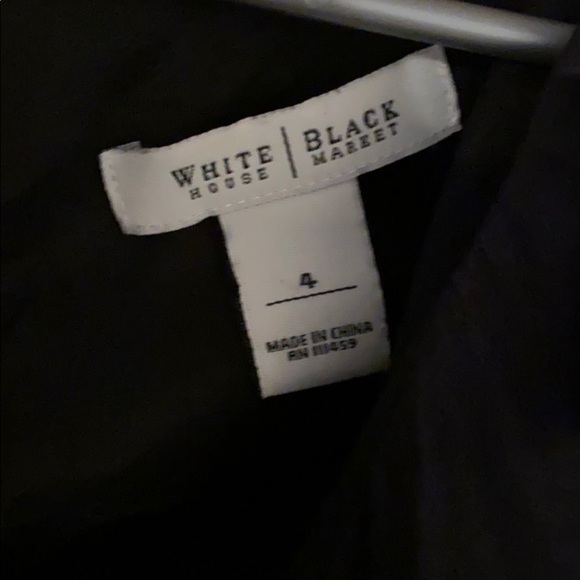 WHITE HOUSE BLACK MARKET SLEEVELESS BLACK DRESS R - Picture 3 of 5